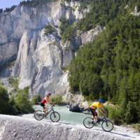 Cycling the Via Rhona bike path in Switzerland
