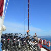 Bikes on board the Caferoglu on the Lycian Coast | Erin Williams