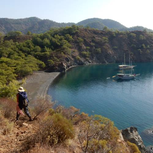 Coastline along the Lycian Way to Cirali