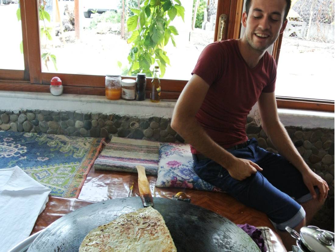 Try a traditional cheese Gozleme in Adrasan |  <i>Lilly Donkers</i>
