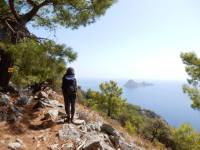 Taking in the view from Cape Gelidonia on the Lycian Way in Turkey |  <i>Lilly Donkers</i>