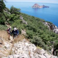 Coastal walk in the Cirali region of Turkey