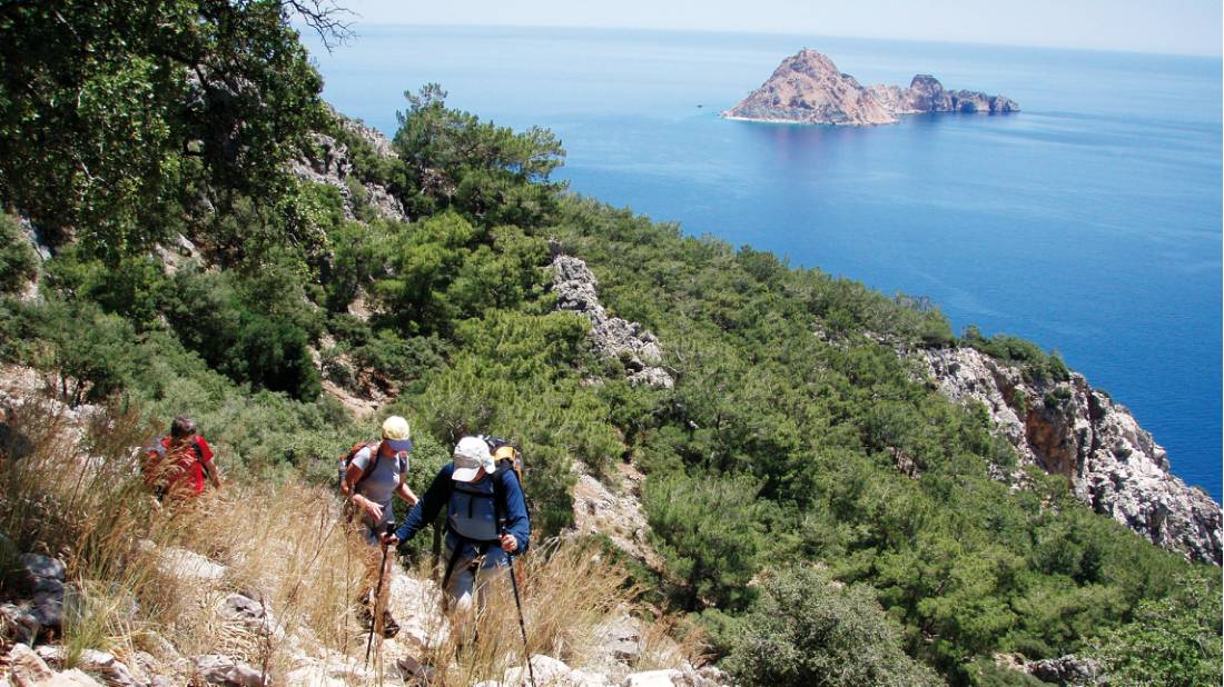 Coastal walk in the Cirali region of Turkey