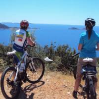 Soaking up the views of the Lycian coast while on a cycle break