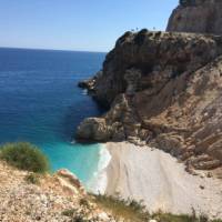 The dazzling blue waters of the Lycian Coast meet Turkey's rugged landscape