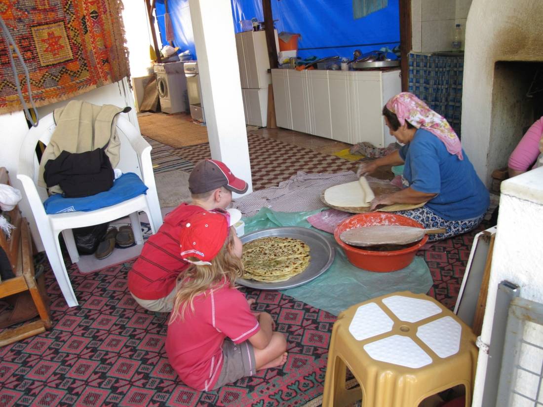 Making Gozleme for lunch |  <i>Kate Baker</i>