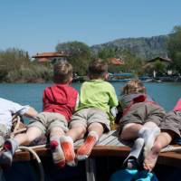 Kids on boat at Dalyan on the Lycian Coast of Turkey | Kate Baker