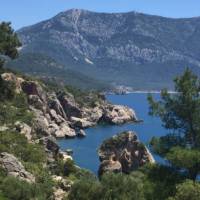 The wild terrain of the Lycian Coast in Turkey