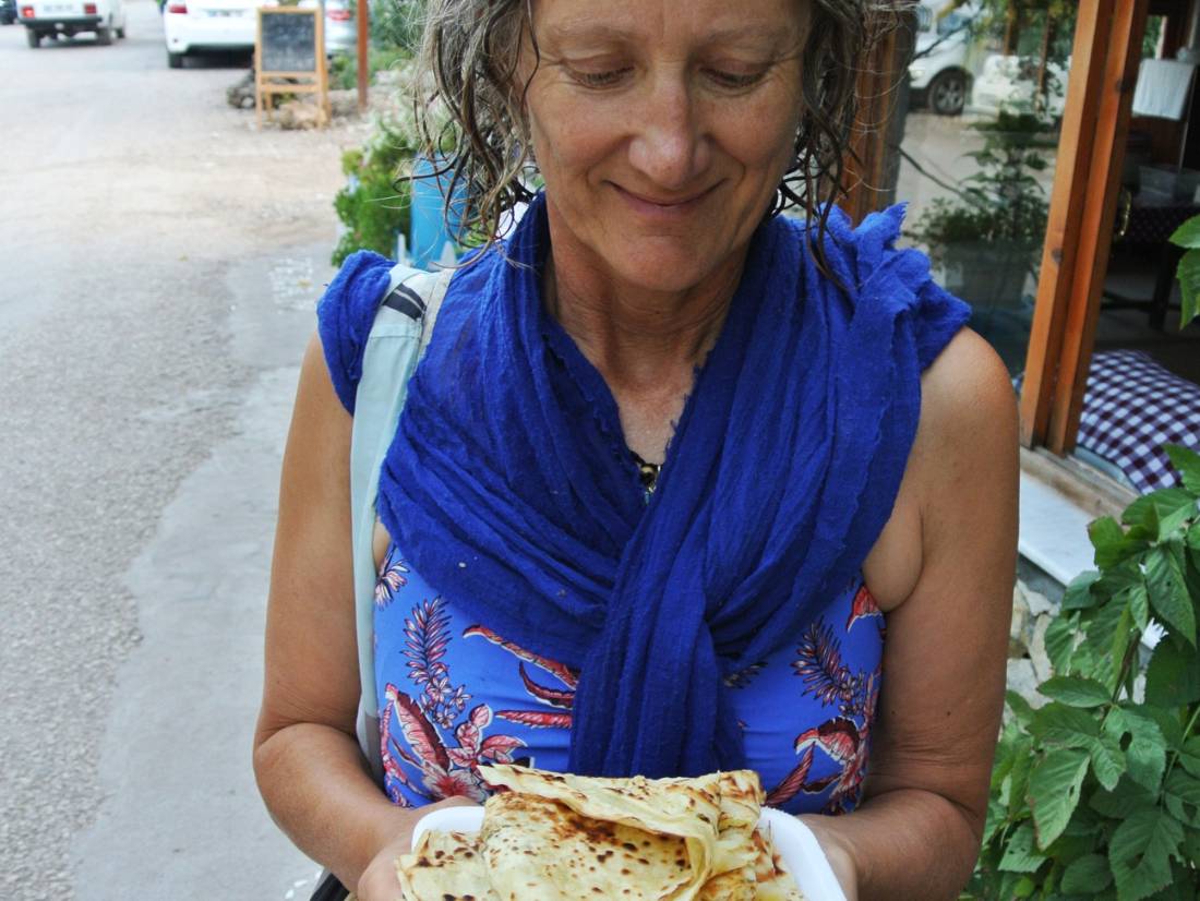 Trying the famous gozleme of Adrasan |  <i>Lilly Donkers</i>