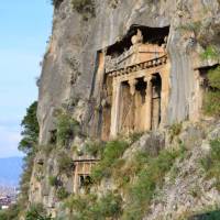 Rock tombs outside of Fethiye | Erin Williams