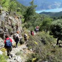 Walking the coast near Fethiye, Turkey