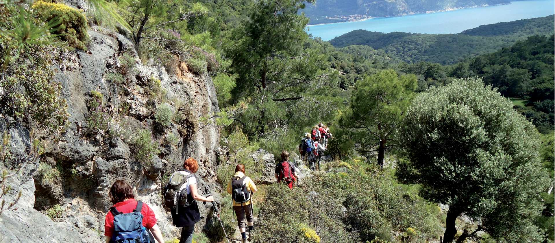 Walking the coast near Fethiye, Turkey