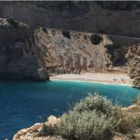 A perfect opportunity for a swim break while cycling from Kas to Finike on the Lycian Coast Cycle