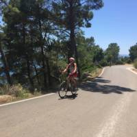 Enjoying the cycle to Adrasan Bay on the Lycian Coast
