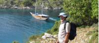 Hiker taking in the view of the Lycian Coast |  <i>Kate Baker</i>