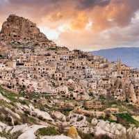 Discover the incredible Uchisar Castle in Cappadocia, Turkey