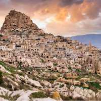 Discover the incredible Uchisar Castle in Cappadocia, Turkey