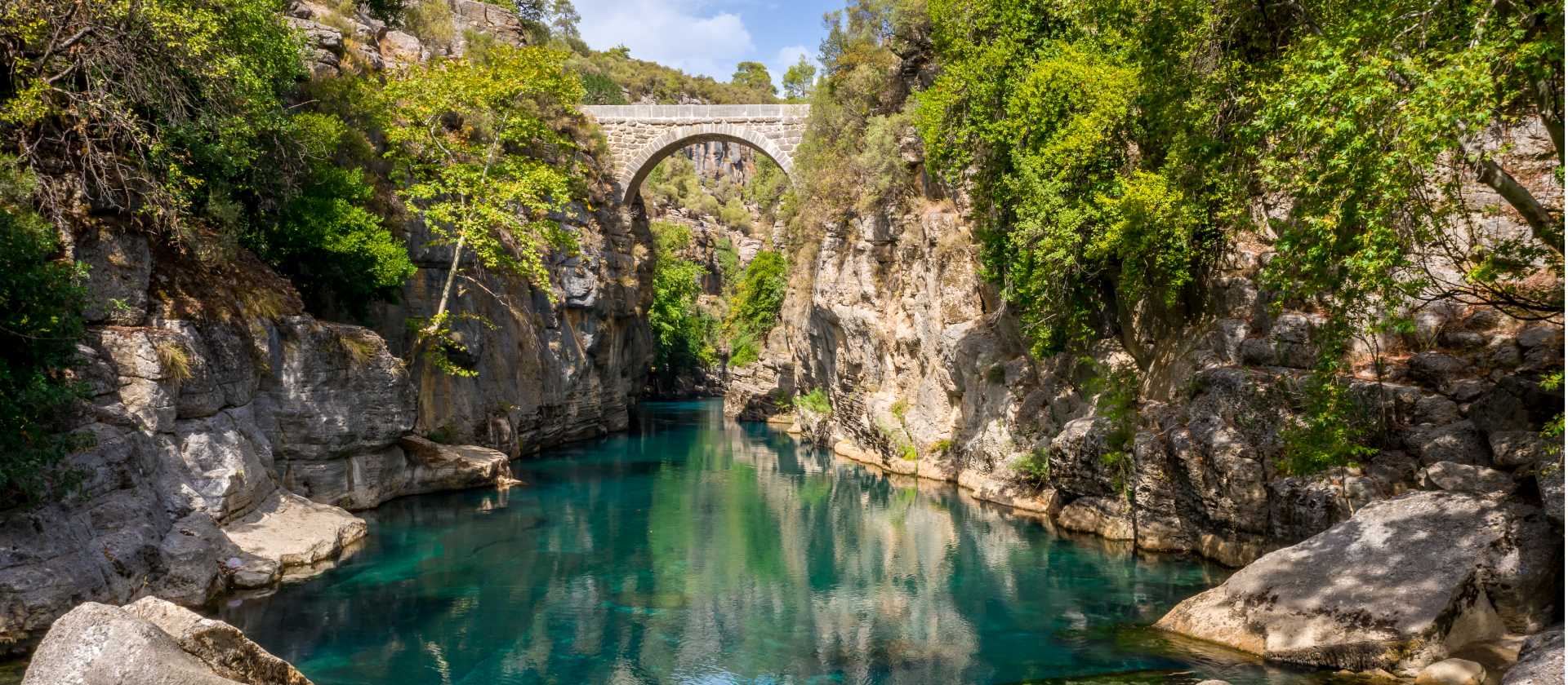 The stunning arch bridge in Koprulu National Park