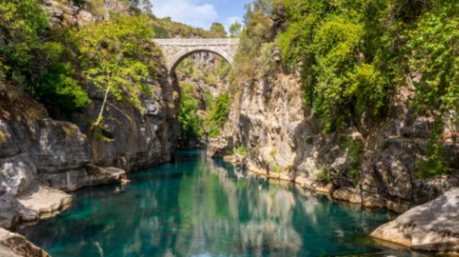 The stunning arch bridge in Koprulu National Park