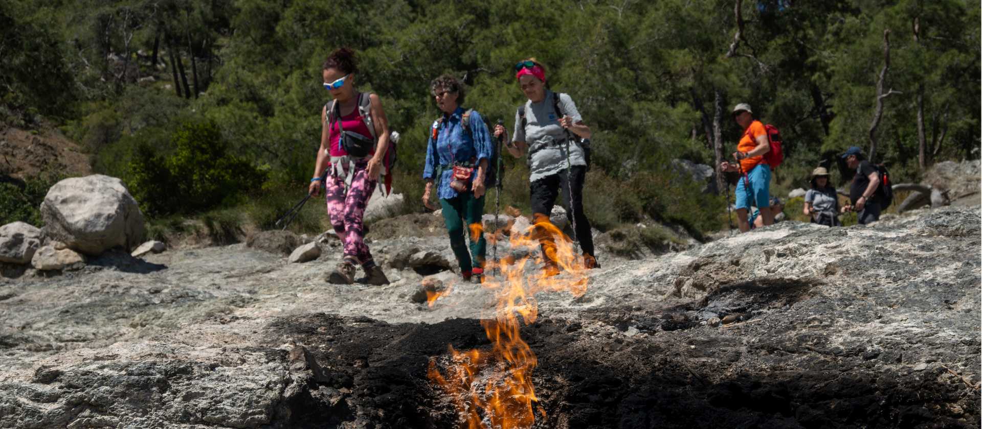 See the eternal flame on the Lycian Way in Turkey