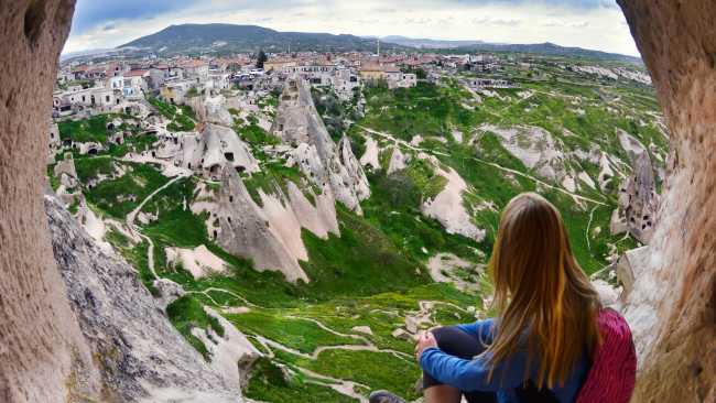 Experience the unique landscape of Cappadocia
