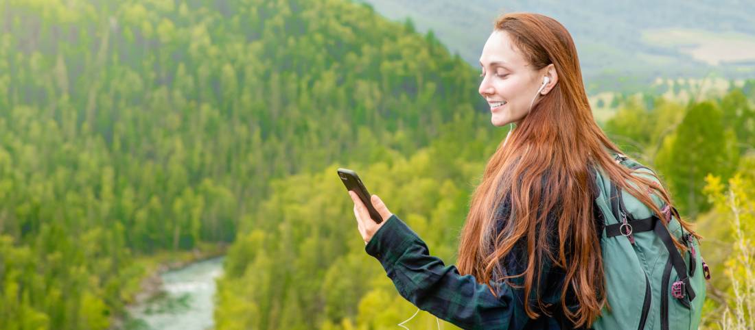 Use our handy app to navigate trails