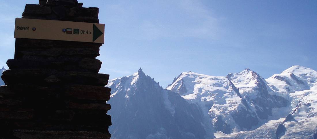 A helpful sign marking the route on the Via Alpina |  <i>Brandon Wilson</i>