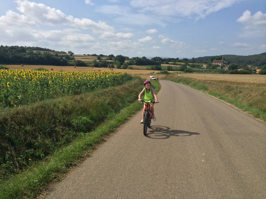 Catalonia's quiet roads are ideal for cycling with the family |  <i>Kate Baker</i>