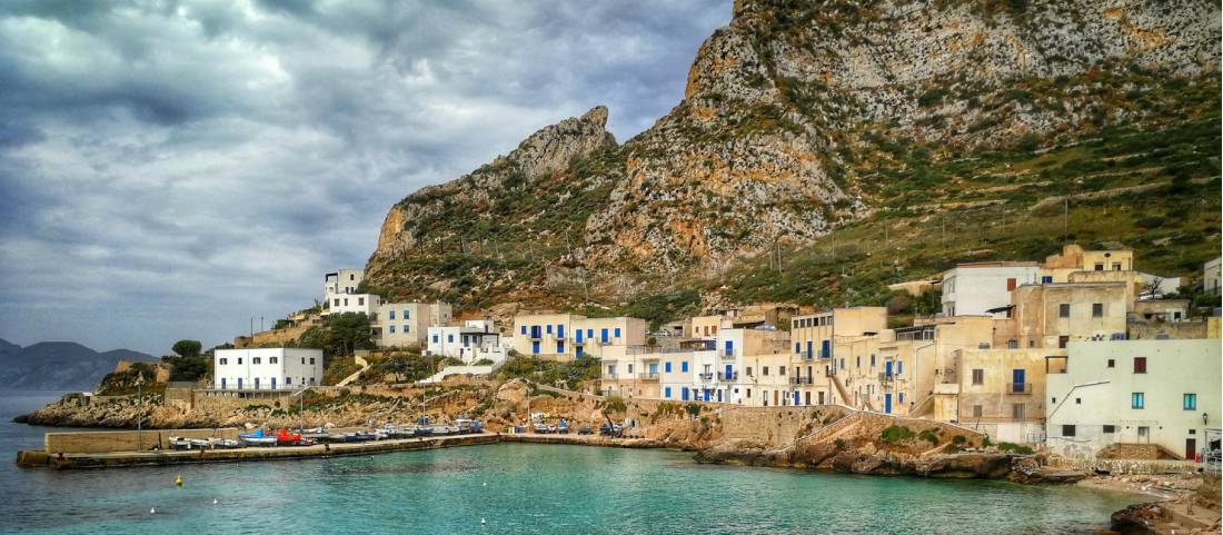 Azure waters of Western Sicily