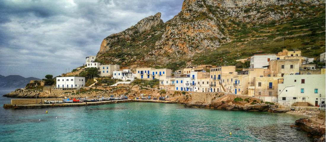 Azure waters of Western Sicily