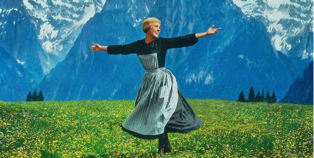 Julie Andrews in the Swiss Alps |  <i>sound-of-music.com</i>