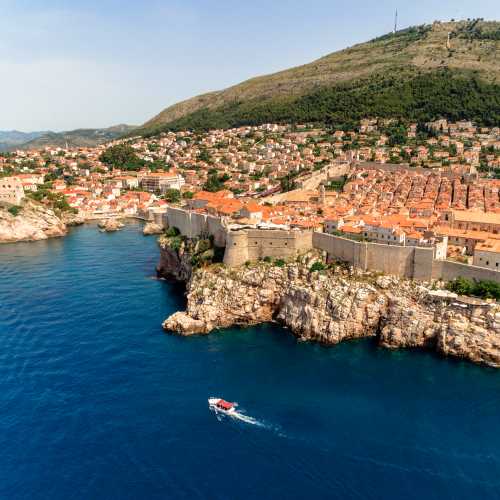 The city walls of Dubrovnik