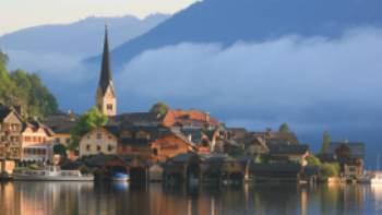 Hallstatt on the Hallstattersee lake, Austria