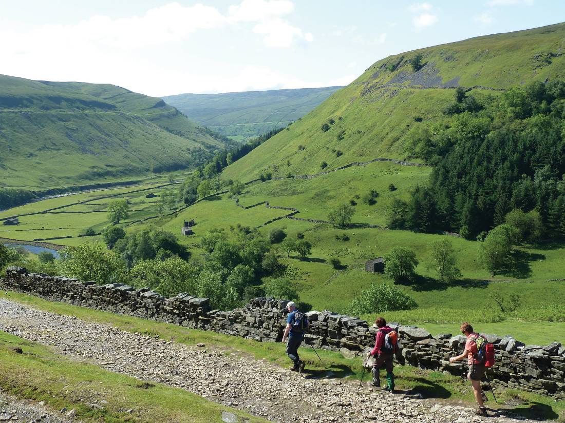 Above Swaledale, walking in England