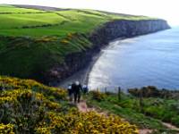 Ascending Fleswick Bay on the Coast to Coast near St Bees |  <i>John Millen</i>