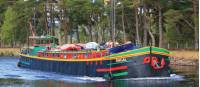 Barge on the Caledonian Canal