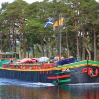 Barge on the Caledonian Canal