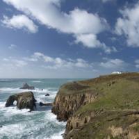 The stunning Cornish coastline at Lands End