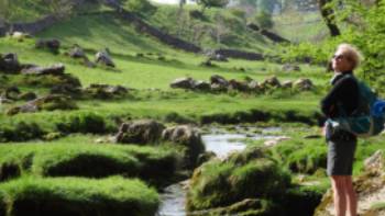 Malham Beck, Pennine Way,John Millen Limestone tream at Malham