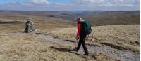 Reaching the Great Shunner Summit, Yorkshire Dales