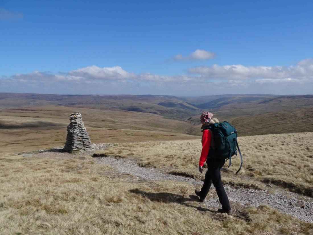 Reaching the Great Shunner Summit, Yorkshire Dales