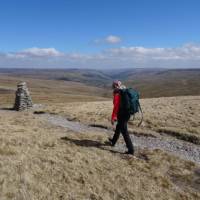 Reaching the Great Shunner Summit, Yorkshire Dales