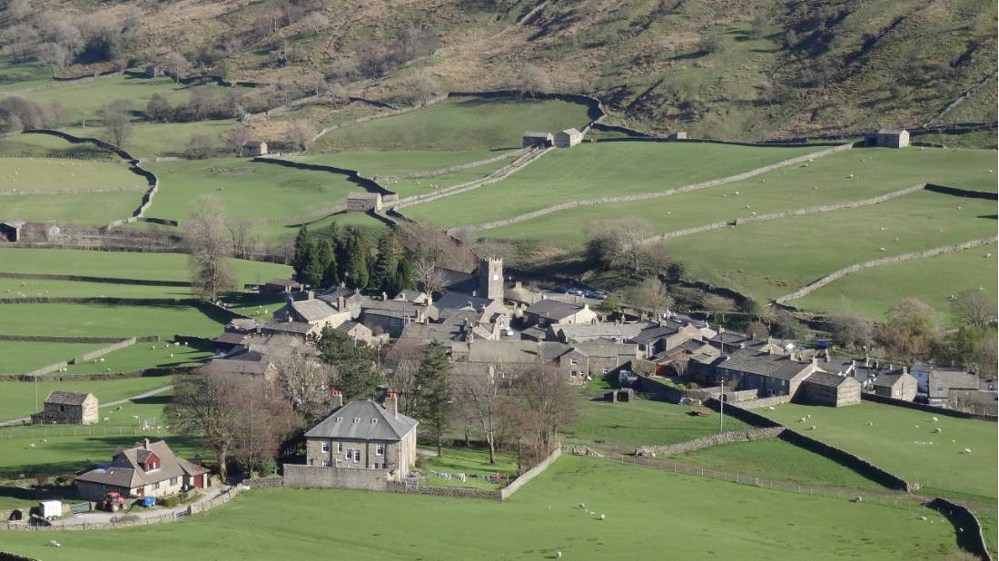 Views towards the village of Muker