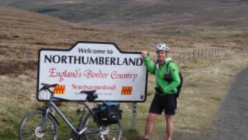 Sherpa, C2C Cycling Black Hill,John Millen Black Hill, the highest point on the C2C 809m
