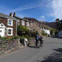 Cyclists  through Threlkeld | John Millen