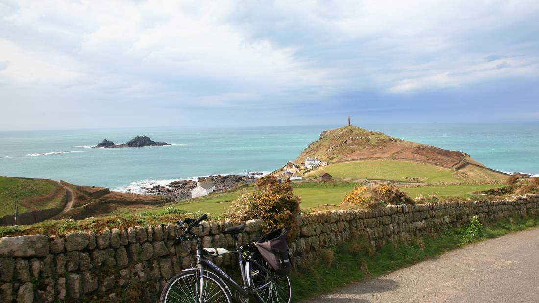 Taking a break at Cape Cornwall