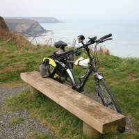 Perfect bench for a break above Hell's Mouth