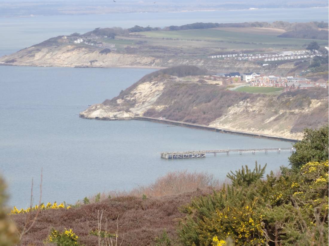 Walking above Colwell Bay