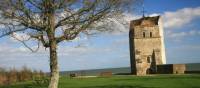 Strolling past St Helen Chapel, Seaview