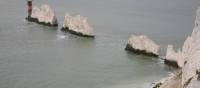 Rock formation of The Needles, Isle of Wight
